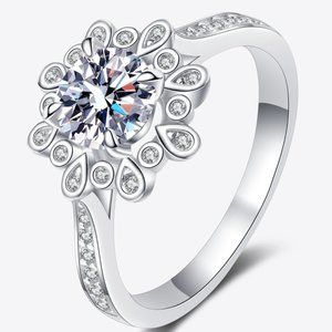 Can't Stop Your Shine 925 Sterling Silver Moissanite Ring For Women